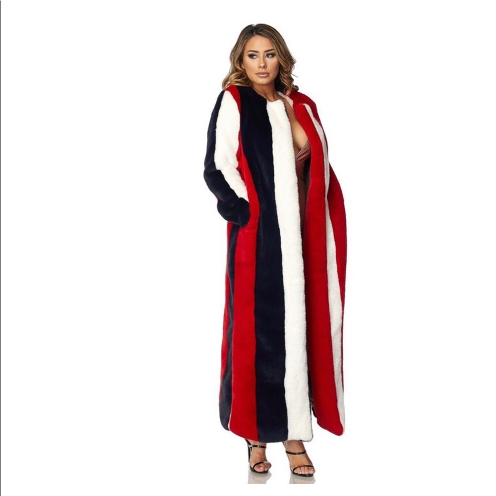 Long faux fur coat - Picture 4 of 4